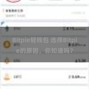 Bitpie轻钱包 选择Bitpie的原因，你知道吗？