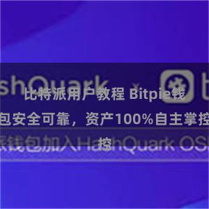 比特派用户教程 Bitpie钱包安全可靠，资产100%自主掌控