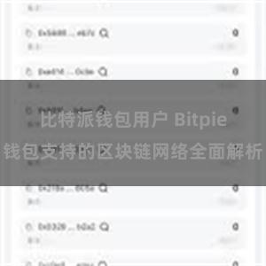 比特派钱包用户 Bitpie钱包支持的区块链网络全面解析