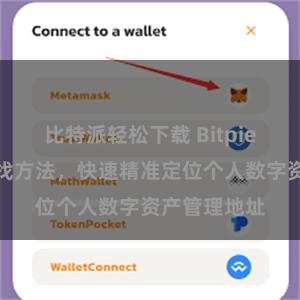 比特派轻松下载 Bitpie钱包地址查找方法，快速精准定位个人数字资产管理地址